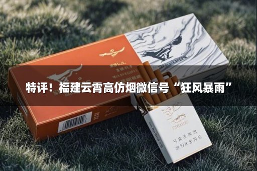 特评！福建云霄高仿烟微信号“狂风暴雨”